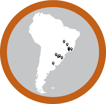 Mapa da América do Sul